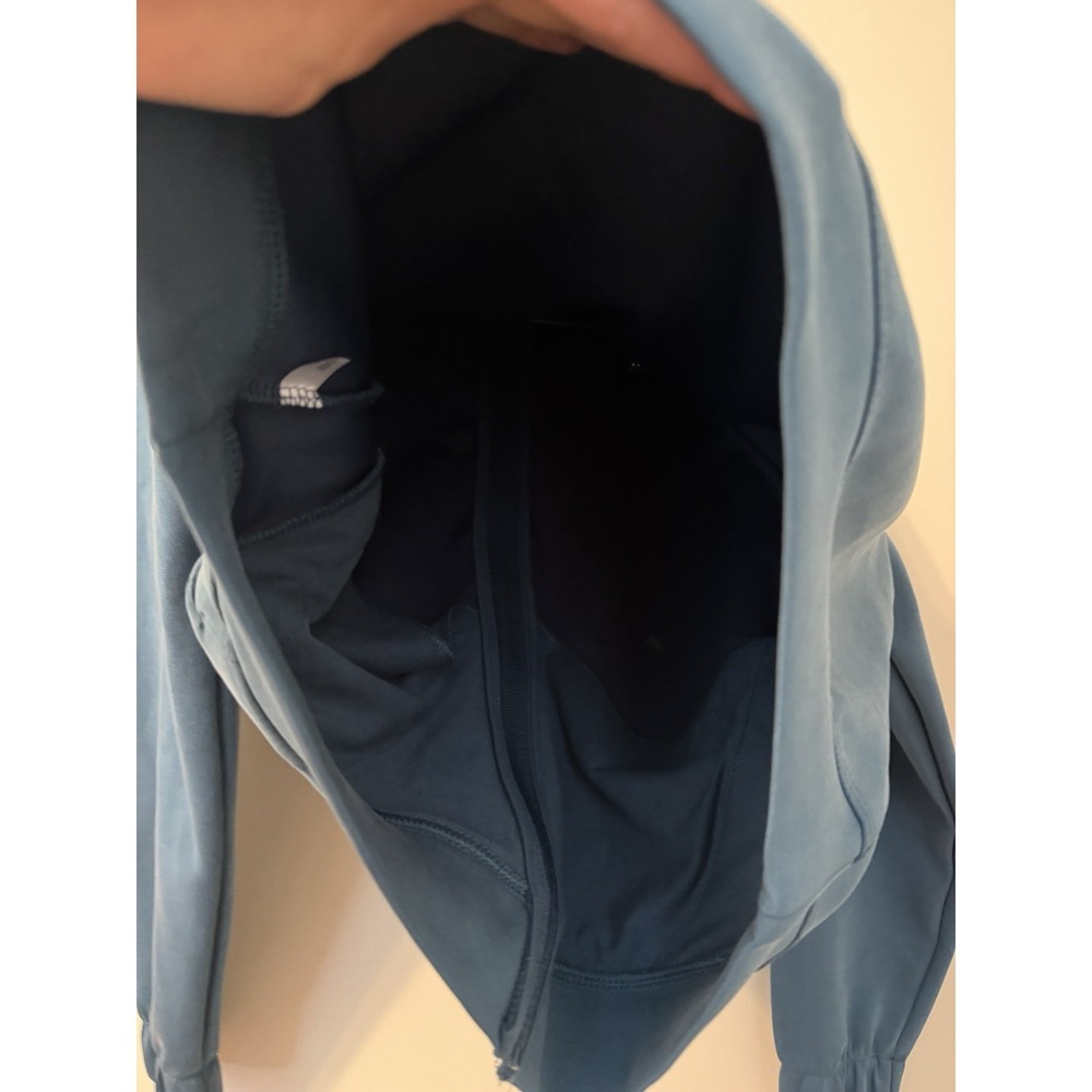 NWT Women Airy Sleek Ribbed Blue Full Zip Jacket - All In Motion Size XS - Picture 14 of 16